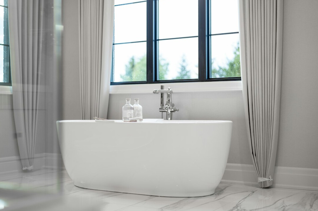 luxury bathroom with marble