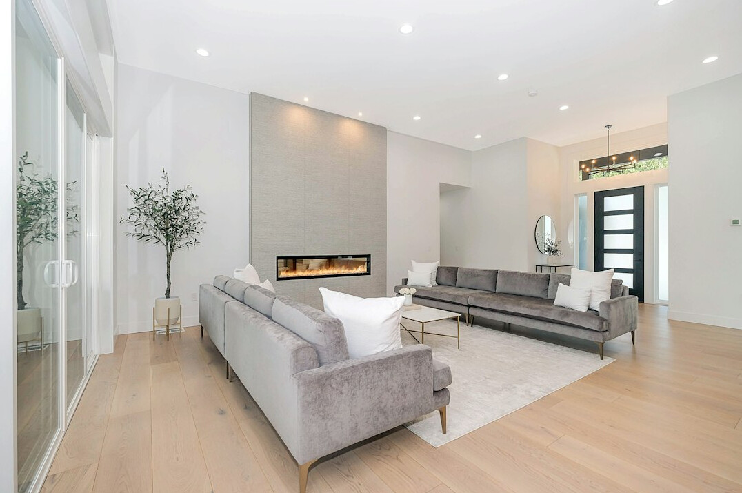 Elegant modern living room interior of a celebrity residence